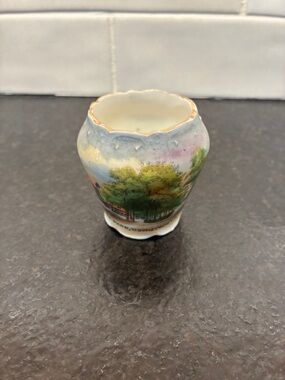 Wheelock Porcelain Mini Vase made in Germany for WJ Boyce Woodstock VT